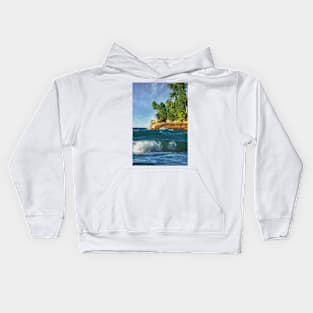 Ocean Vibes in Michigan Kids Hoodie